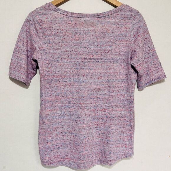 Loft Purple Marled Tee   Sz S - Picture 2 of 4